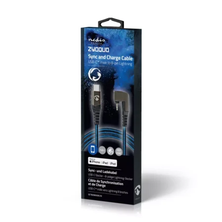Cablu sincronizare incarcare USB Type C - Lightning 180 1m NEDIS - imagine 10
