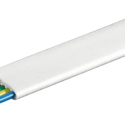 Cablu telefonic plat 6 fire AWG28 CCA alb Vanzare la metru liniar 93307 Goobay