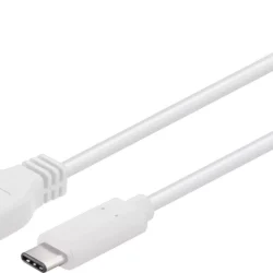 Cablu USB 3.0 tata la USB Type C 3.0 A tata alb 5Gbp/s 1m Goobay