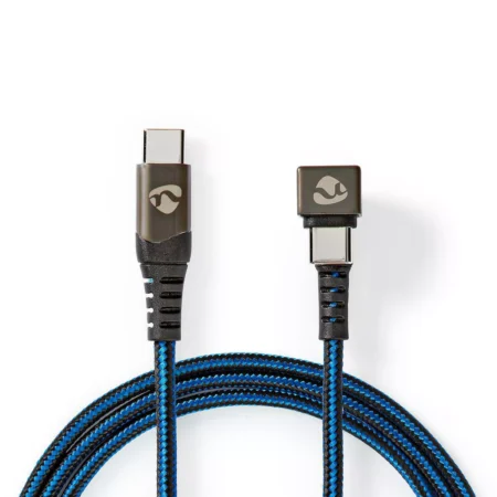 Cablu USB Type C tata - USB Type C tata conector gaming 180 2m NEDIS - imagine 2