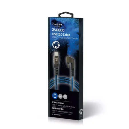 Cablu USB Type C tata - USB Type C tata conector gaming 180 2m NEDIS - imagine 10