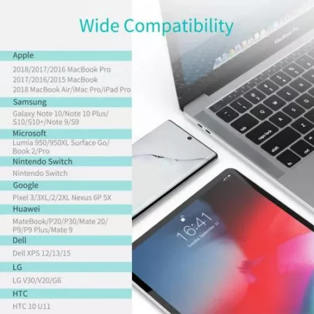 Cablu USB Type C - USB Type C PD 100W 1.8m gri Choetech XCC-1002-GY - imagine 4