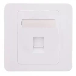 Capac priza RJ45 fara Keystone 1-port alb Well