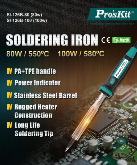 Ciocan de lipit 80W Pro`sKit SI-126B-80 - imagine 11