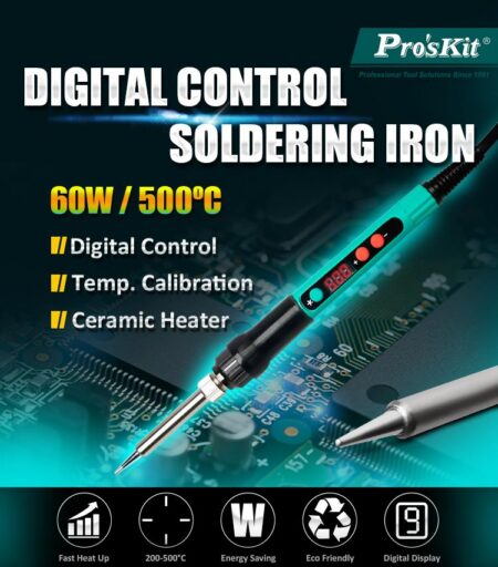 Ciocan de lipit afisaj digital control temperatura 60W Pro`sKit SI-186F - imagine 11