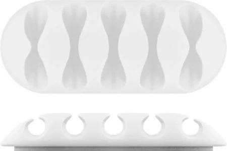 Cleme pentru gestionarea cablurilor Goobay set 5buc alb - imagine 16