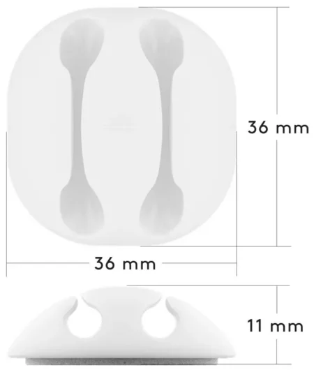 Cleme pentru gestionarea cablurilor Goobay set 5buc alb - imagine 10