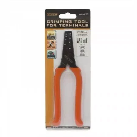 Cleste din otel de sertizat pentru terminal cablu 0.5-0.75-1-1.5-2.5-4-6-10-16mm HANDY - imagine 3