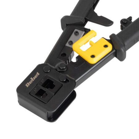 Cleste sertizare RJ45 RJ12 RJ11 RJ 6P RJ 8P + cutit pentru dezizolare REBEL RB-1007 - imagine 4