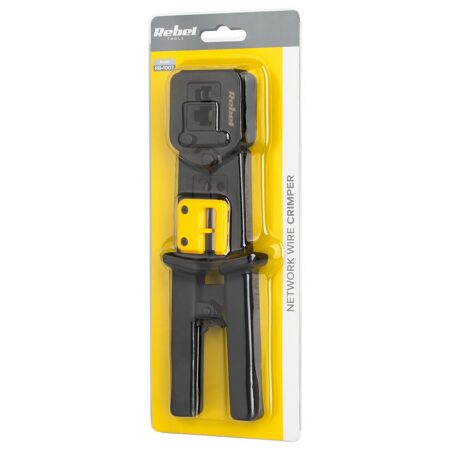 Cleste sertizare RJ45 RJ12 RJ11 RJ 6P RJ 8P + cutit pentru dezizolare REBEL RB-1007 - imagine 5
