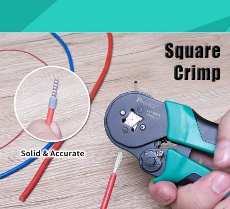 Cleste sertizat profil patrat 156mm Pro`sKit CP-460G - imagine 3