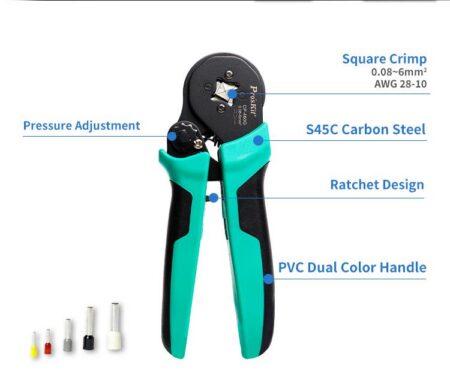 Cleste sertizat profil patrat 156mm Pro`sKit CP-460G - imagine 10