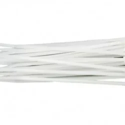 Coliere plastic 2.5x80mm 100buc alb Well