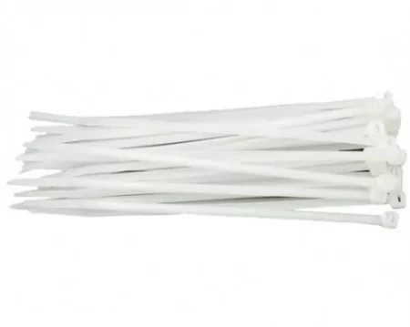Coliere plastic 2.5x80mm 100buc alb Well