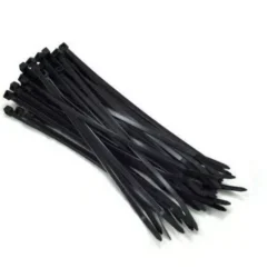 Coliere plastic fasete legatura UV rezistente negre 4.8x300mm PROLINE