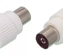 Conector coaxial mama plastic WELL