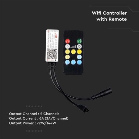 Controller banda LED 3IN1 WI-FI RGB 24 butoane V-TAC SKU-2902 - imagine 4
