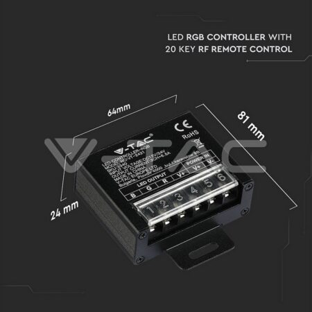 Controller banda LED RGB 12V/240W 24V/480W V-TAC - imagine 3