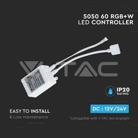 Controller banda LED RGB+White 12V V-TAC SKU-2159 - imagine 6