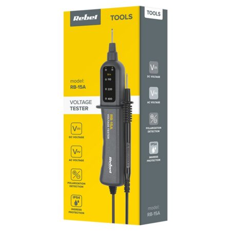 Detector tensiune AC/DC 110V 220V 400V REBEL RB-15A - imagine 4