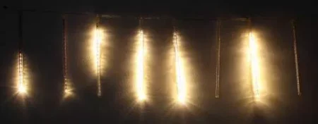 Ghirlanda luminoasa 8 turturi lumina alba cablu transparent WELL