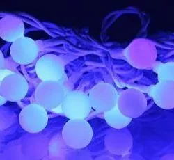 Ghirlanda luminoasa cu sfere albastre 30 LED-uri 4.35m well