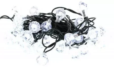 Ghirlanda luminoasa forma de diamant 40 LED-uri albe lumina rece WELL - imagine 2