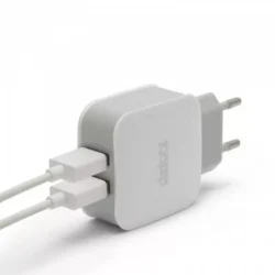Incarcator alimentator retea la 2x USB 2.1A alb Delight