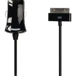 Incarcator auto 12-16V - iPhone cu 30pini 1m negru Valueline