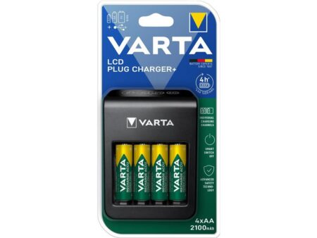 Incarcator Varta 57687 AA/AAA 9V NiMH port USB +4 acumulatori AA 2100 mAh - imagine 2
