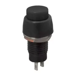 Intrerupator buton cu apasare 1 circuit 2A 250V OFF-ON cu retinere negru 09068FK