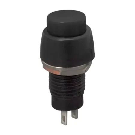 Intrerupator buton cu apasare 1 circuit 2A 250V OFF-ON cu retinere negru 09068FK