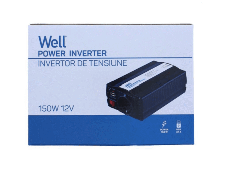 Invertor de tensiune 12V-230V 150W si USB 5V 500mA Well - imagine 3
