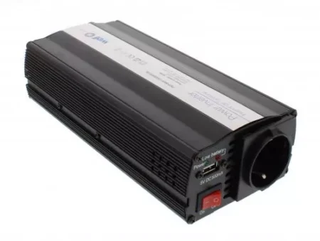 Invertor de tensiune cu USB 12V la 220V 600W Well - imagine 2