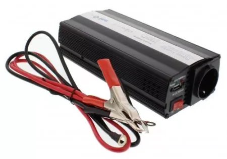 Invertor de tensiune cu USB 12V la 220V 600W Well - imagine 3