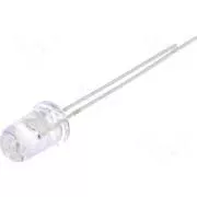 LED 5mm alb cald 2180-3000mcd 30 grade 10-15mA 12V OPTOSUPPLY OSM5DK5A31A-12V