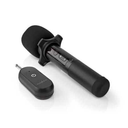 Microfon wireless Nedis 20 de canale 10 ore autonomie receptor negru - imagine 12