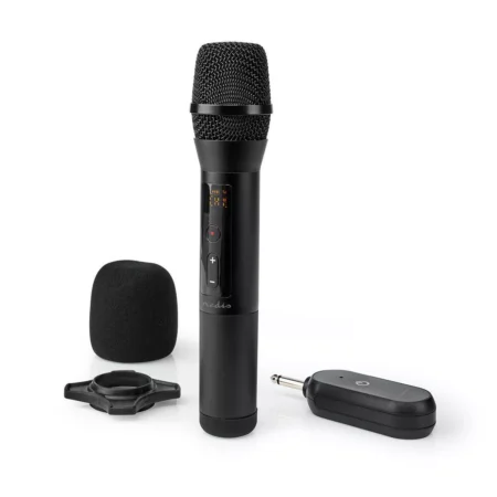 Microfon wireless Nedis 20 de canale 10 ore autonomie receptor negru - imagine 9