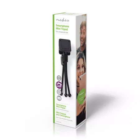 Mini trepied flexibil Nedis pentru smartphone 15.8cm negru - imagine 5