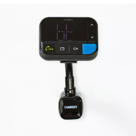 Modulator FM Nedis Bluetooth MicroSD Hands-Free Control vocal 2x USB - imagine 8