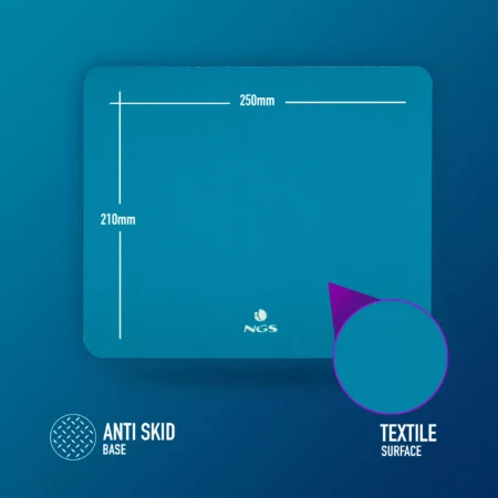Mouse pad NGS Kilim Blue 250x210mm albastru - imagine 2