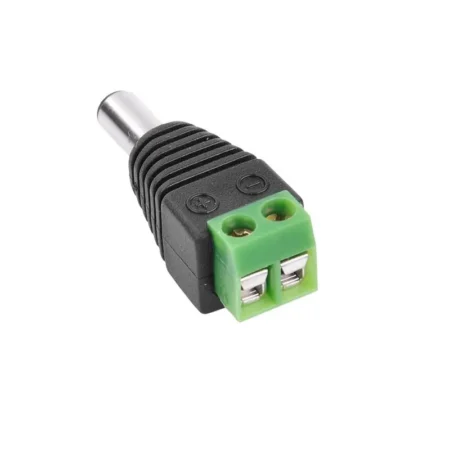 Mufa alimentare DC 2.1x5.5 tata prindere cu surub regleta - imagine 2