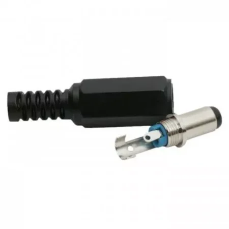 Mufa DC 2.1x5.5mm tata pin 9mm cu protector cablu Goobay - imagine 4