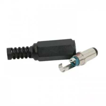 Mufa DC 5.5x2.5 mm tata cu protector - imagine 2
