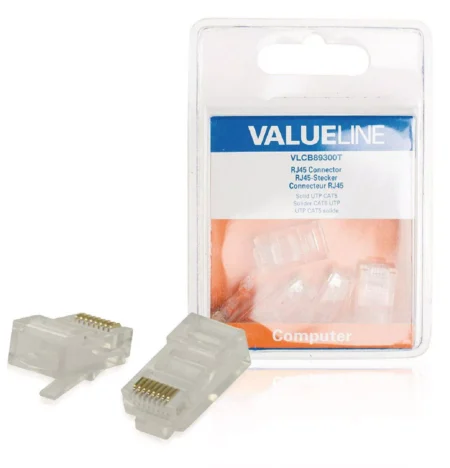 Mufa RJ45 CAT5 transparent tata 5buc Valueline - imagine 3