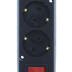 Multipriza 3 prize cu intrerupator fara cablu alimentare negru GN-370SWS/SW/BK Plastrol