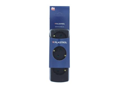 Multipriza 3 prize fara cablu alimentare negru GN-370S/BK Plastrol - imagine 2