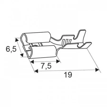 Papuc cositorit mama 6.3mm - imagine 2