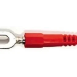 Papuc electric izolat tip furca 6mm rosu ST-6MM/32A/RD GBC 18.5027.00