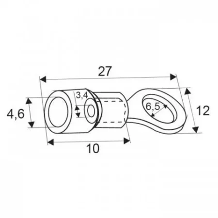 Papuc izolat inel 6.5/2.3mm albastru - imagine 2